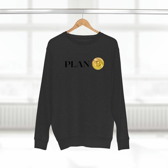 PlanB Bitcoin Crypto Sustainable Crewneck Sweatshirt Sweater - Picture 7 of 10